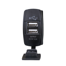 12V 3.1A Power Socket Rocker Switch Dual USB Charger Switch Mount for Boat Polaris Ranger RV Car - BROSintl® Group