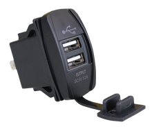 12V 3.1A Power Socket Rocker Switch Dual USB Charger Switch Mount for Boat Polaris Ranger RV Car - BROSintl® Group
